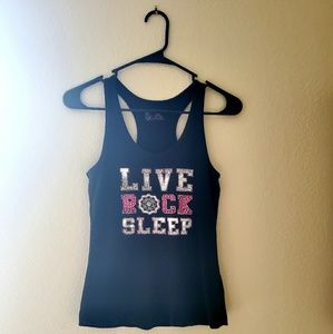 LIVE ROCK SLEEP Tank Top